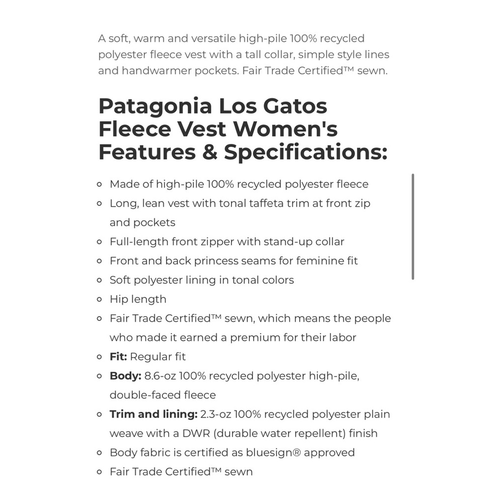 PATAGONIA LOS GATOS FLEECE VEST WOMEN'S 
COLOR: CENTURY PINK XS - Picture 2 of 11